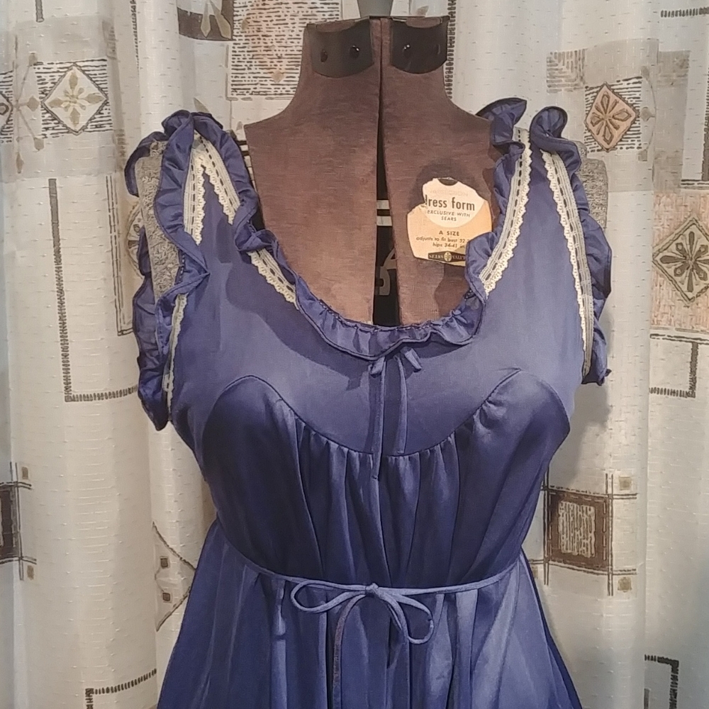 Navy Nylon Slip/Nightie